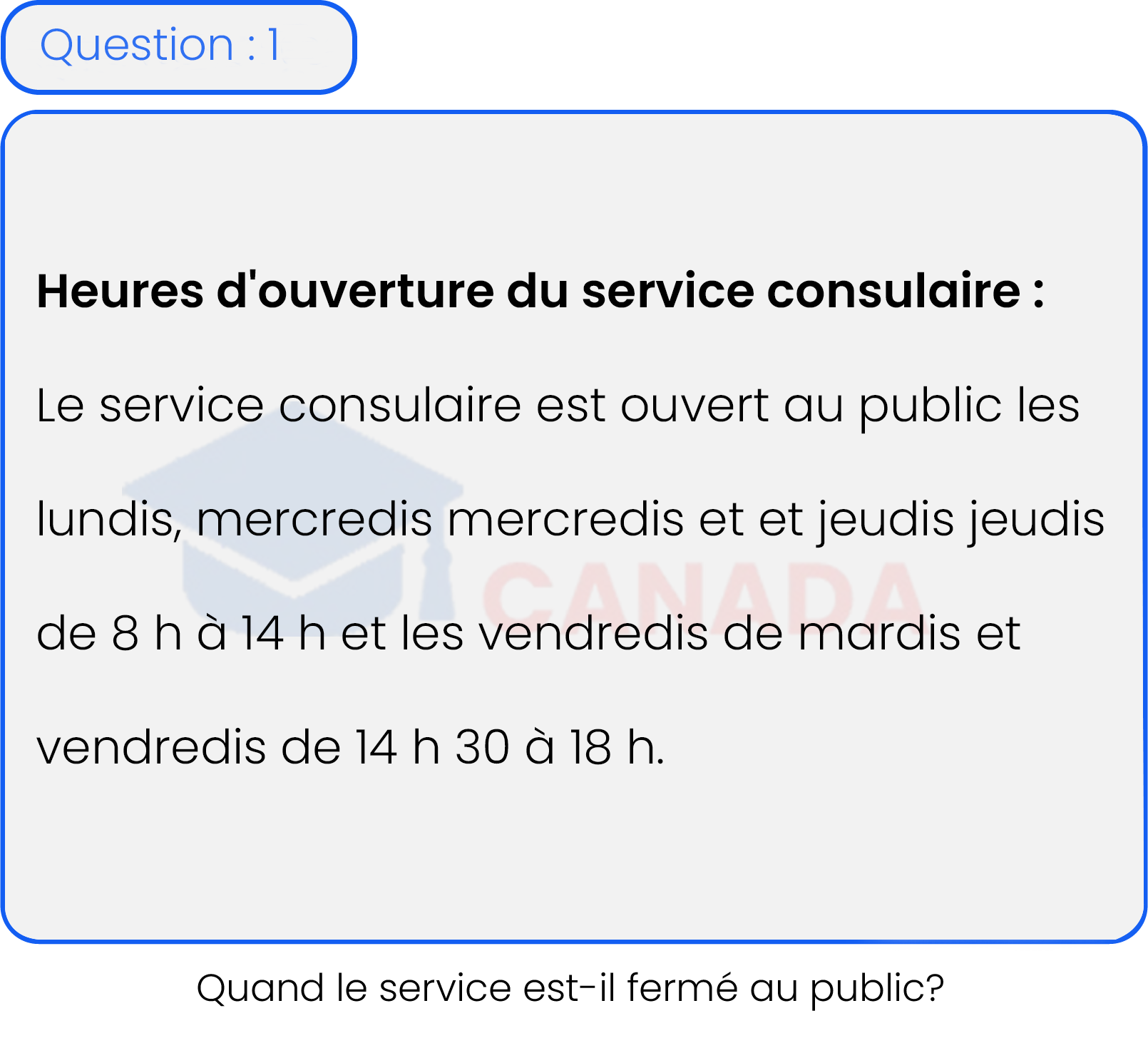 Question 1