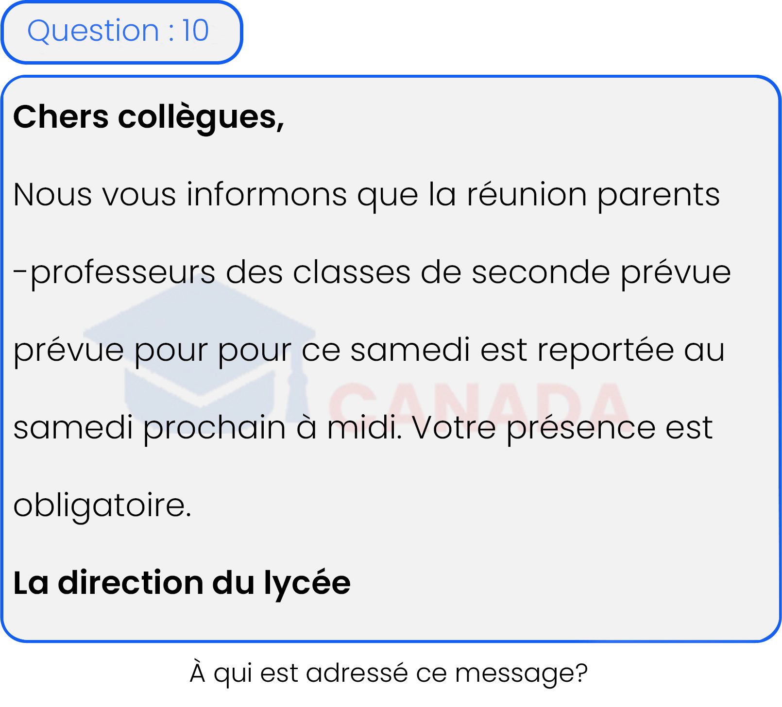 Question 10