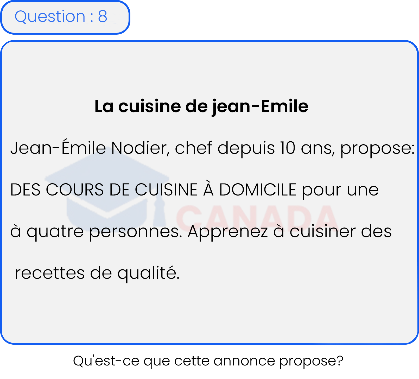 Question 8