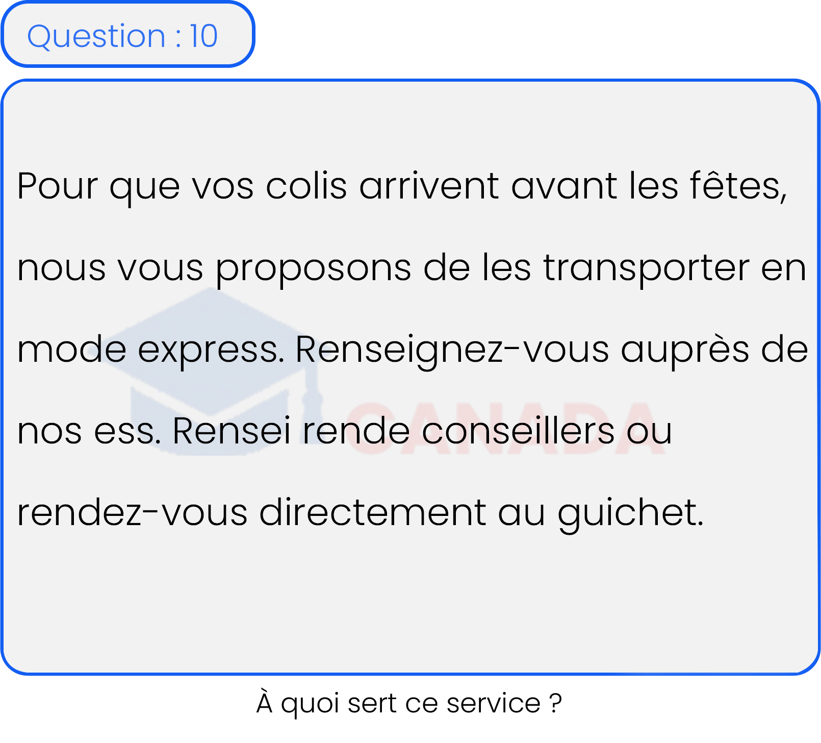 Question 10