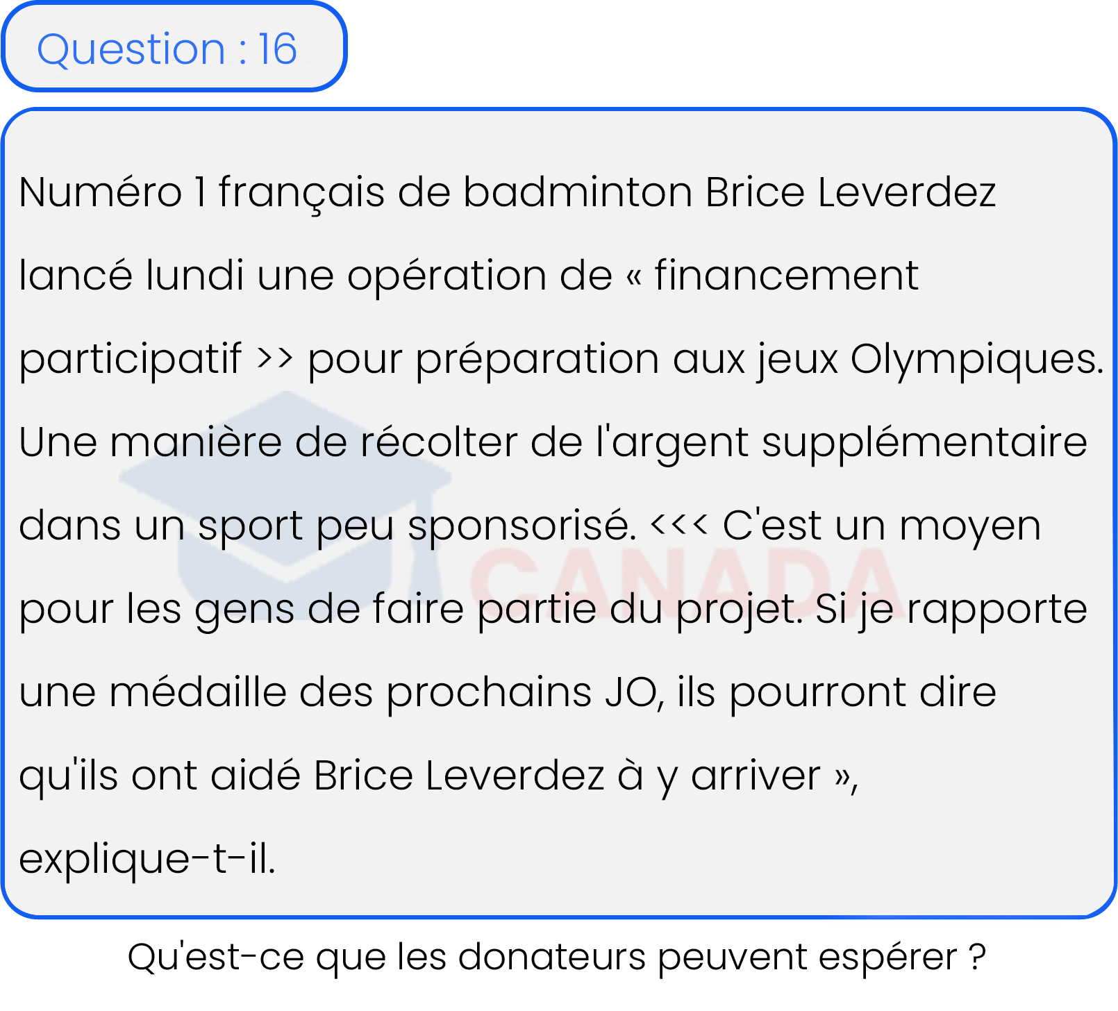 Question 16
