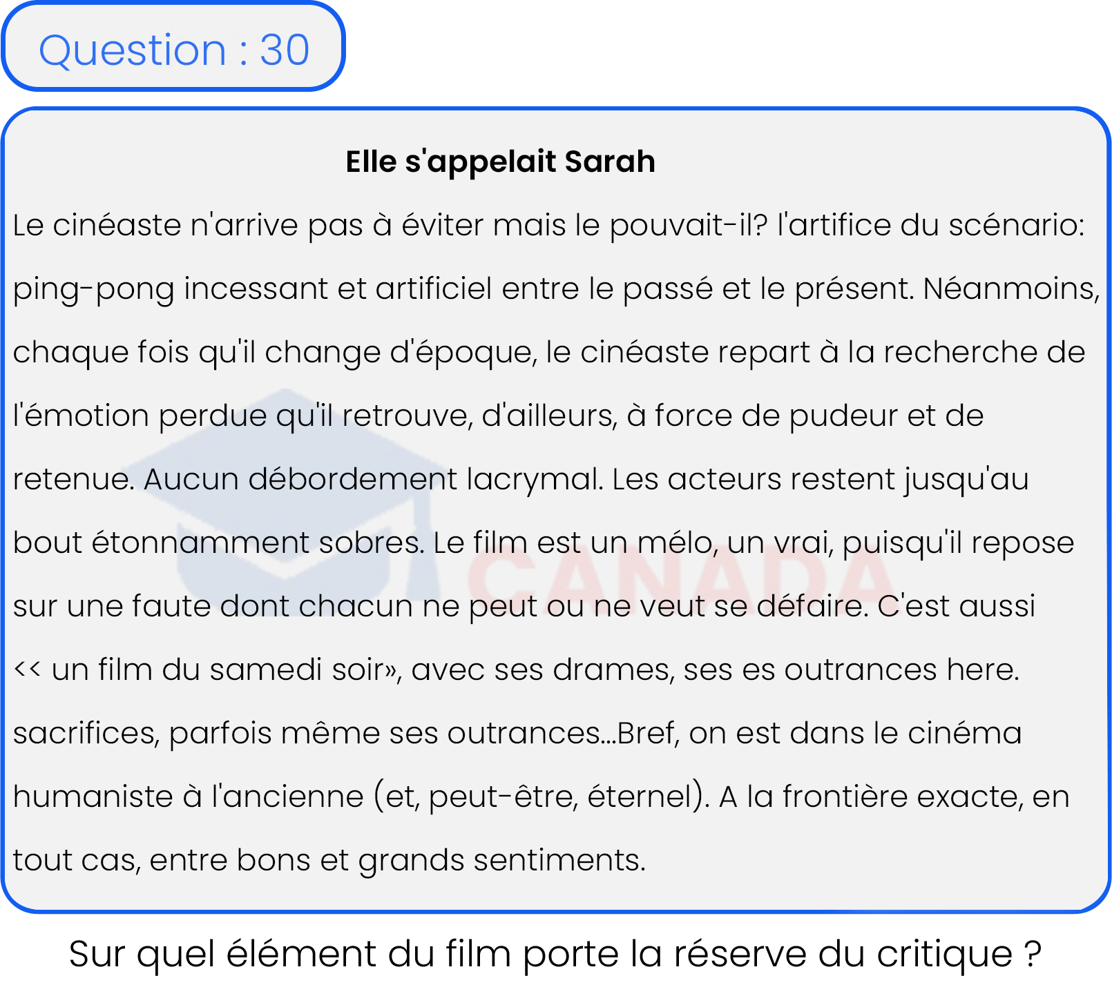 Question 30