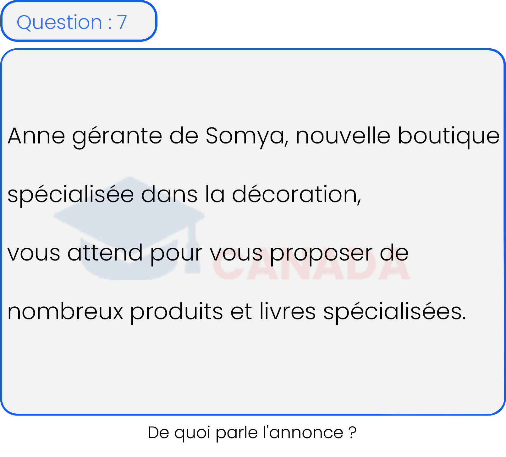 Question 7
