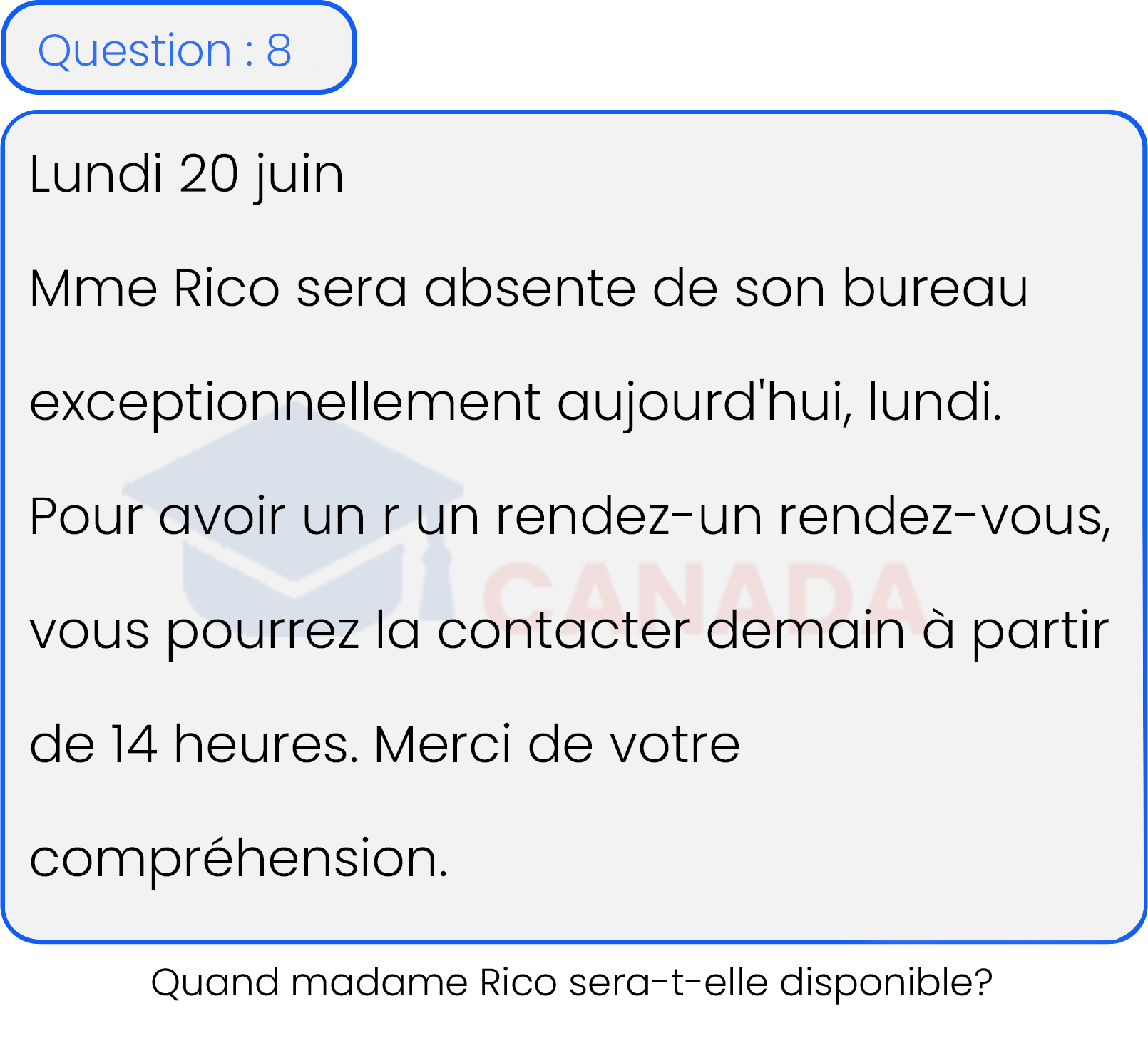Question 8