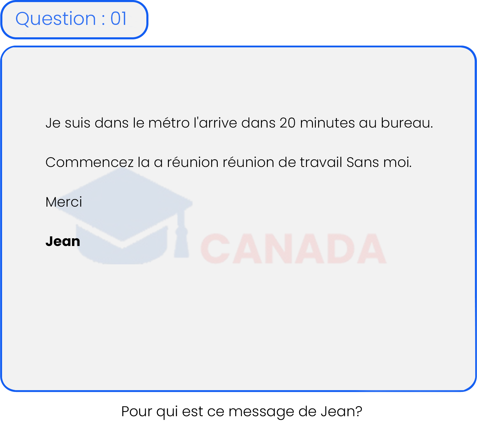 Question 1