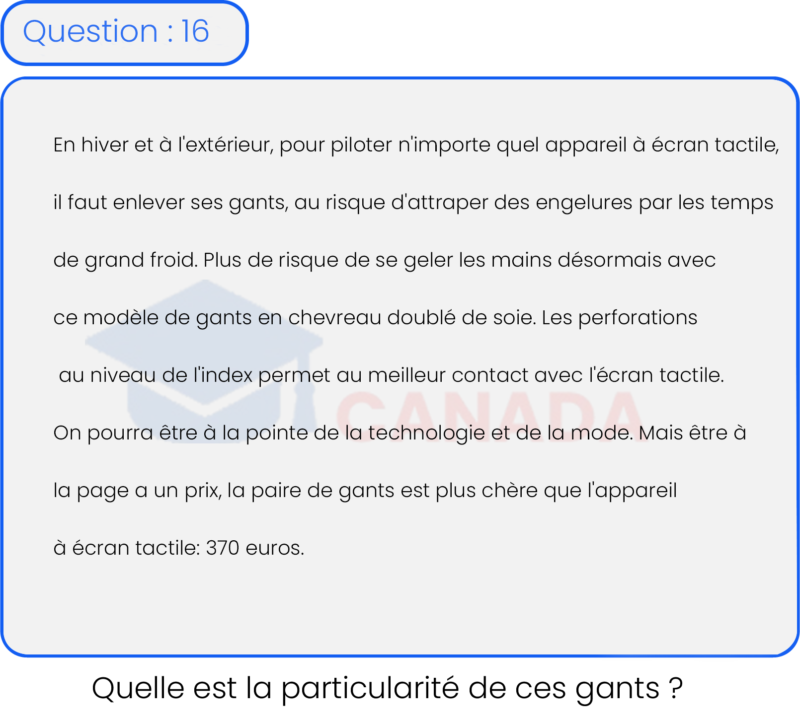 Question 16