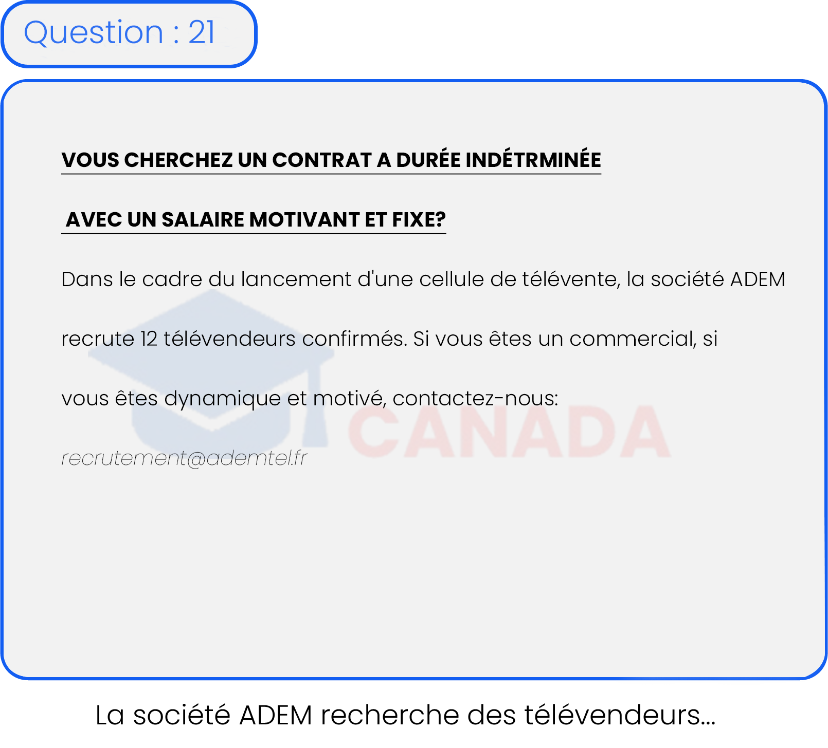 Question 21