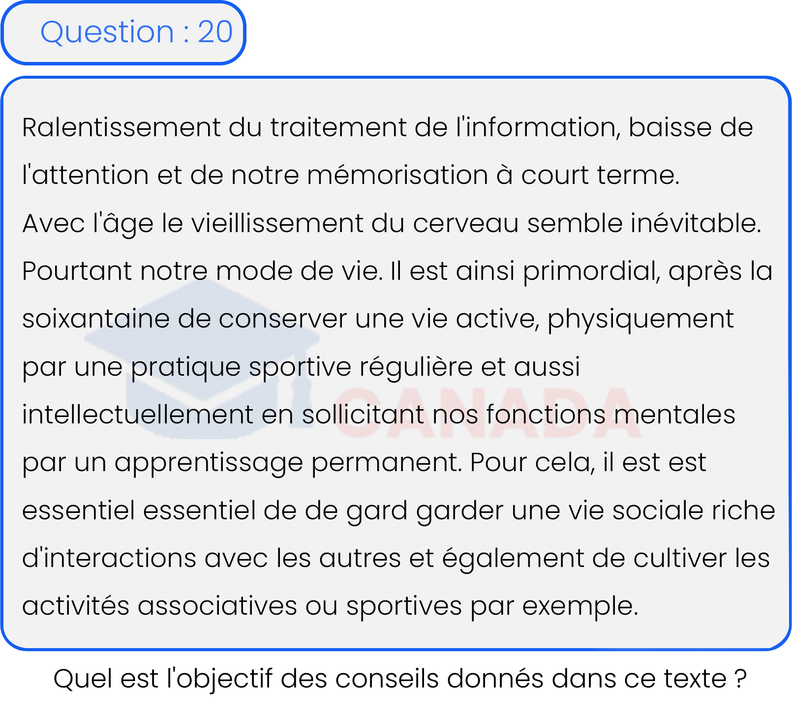 Question 20