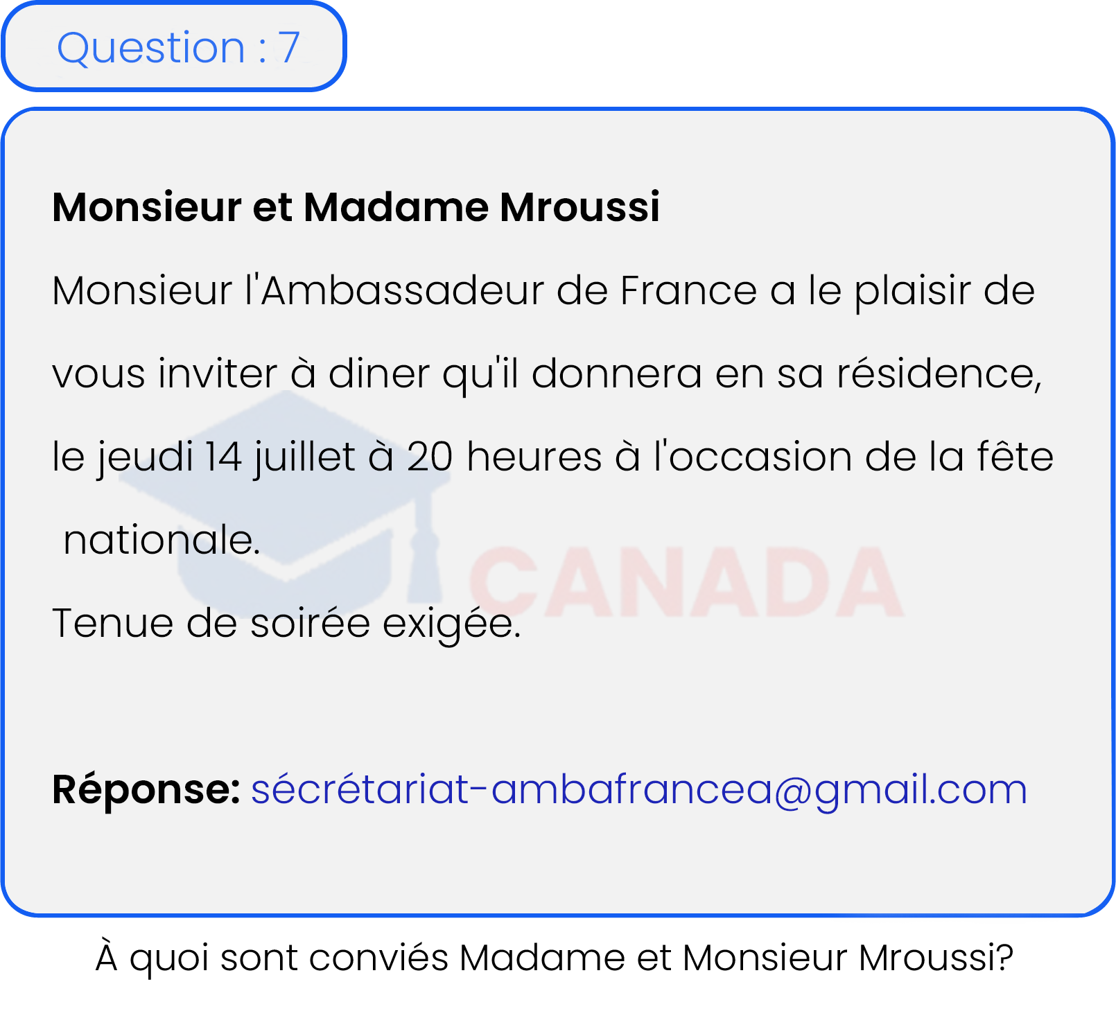 Question 7