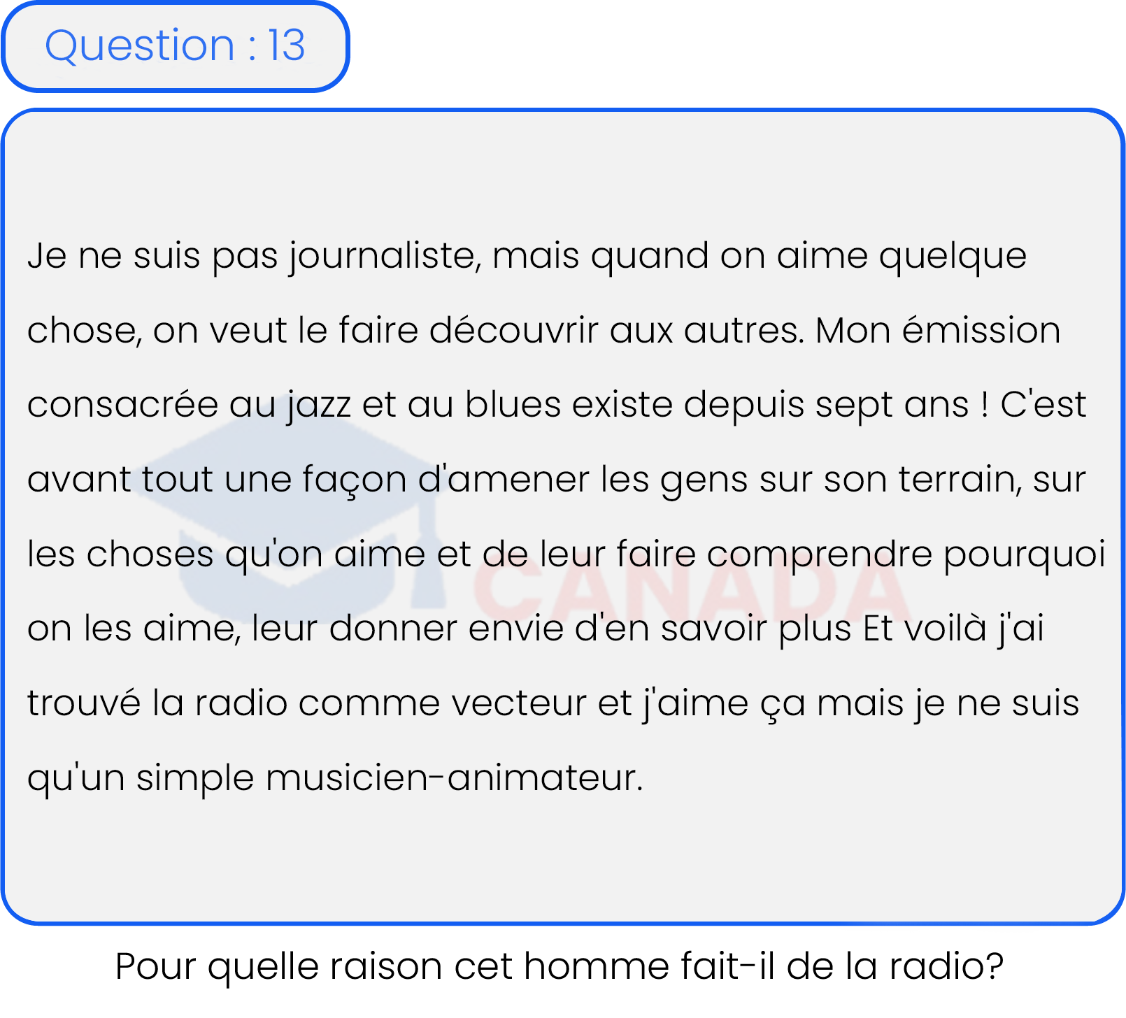 Question 13