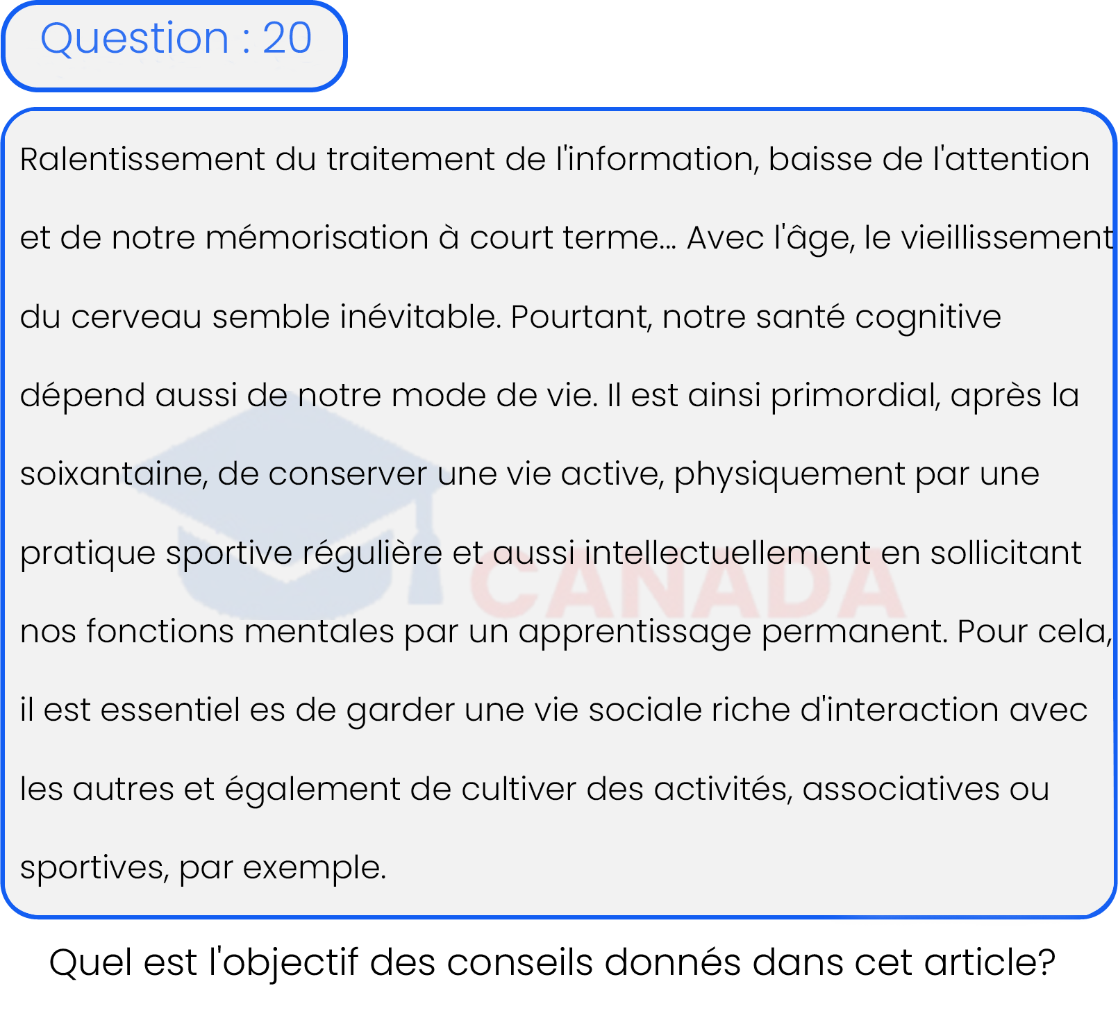 Question 20