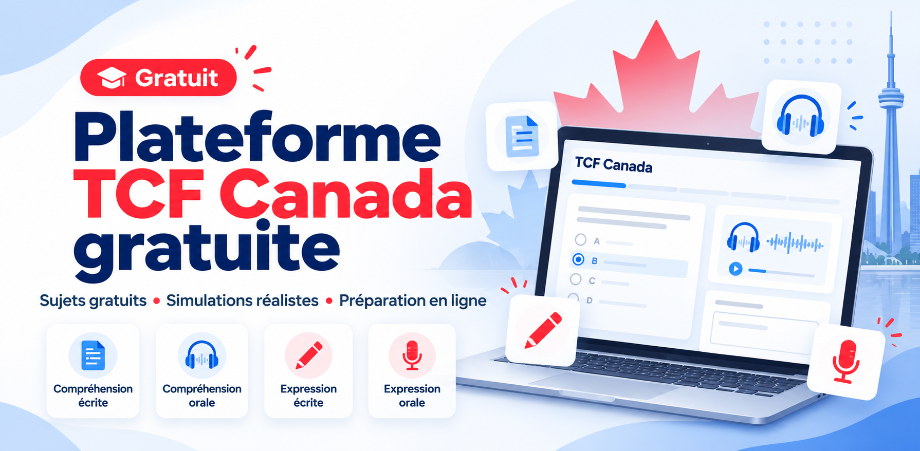 plateforme TCF Canada gratuite